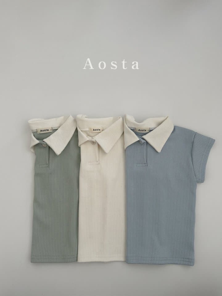 Aosta - Korean Children Fashion - #kidzfashiontrend - Dandy Collar Tee