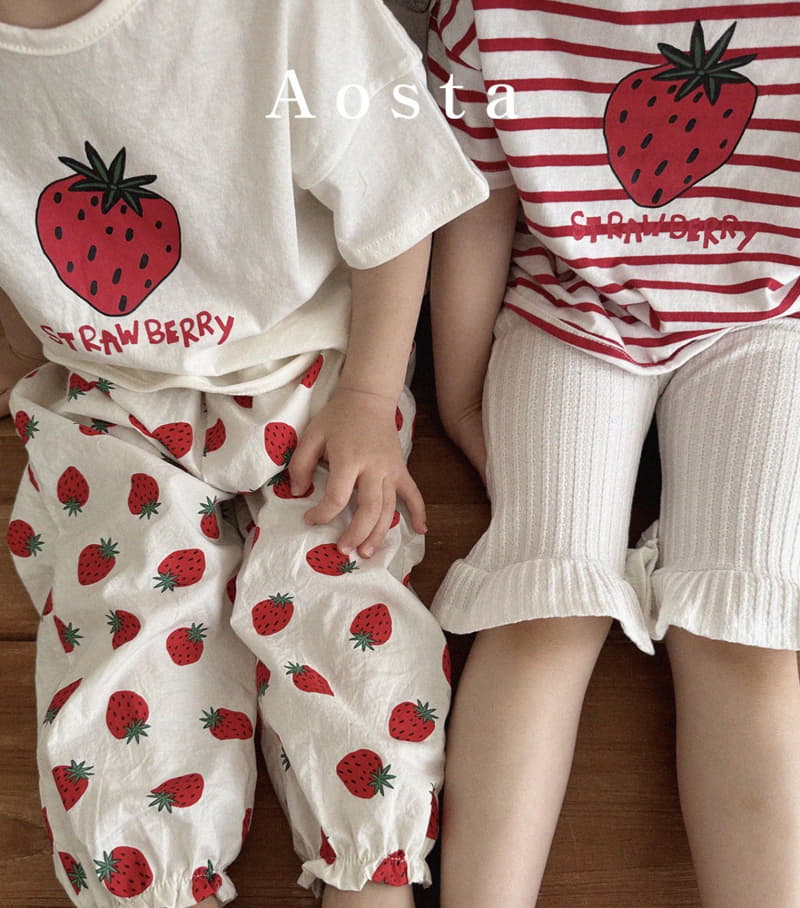 Aosta - Korean Children Fashion - #littlefashionista - Strawberry Tee - 3