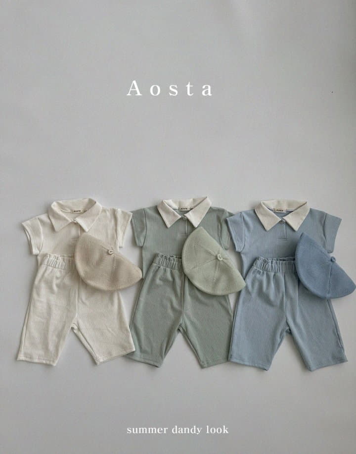 Aosta - Korean Children Fashion - #littlefashionista - Dandy Collar Tee - 3