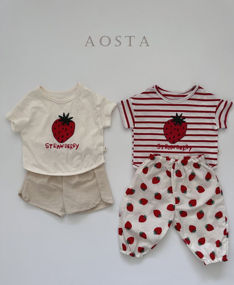 Aosta - Korean Children Fashion - #littlefashionista - Strawberry Tee - 4