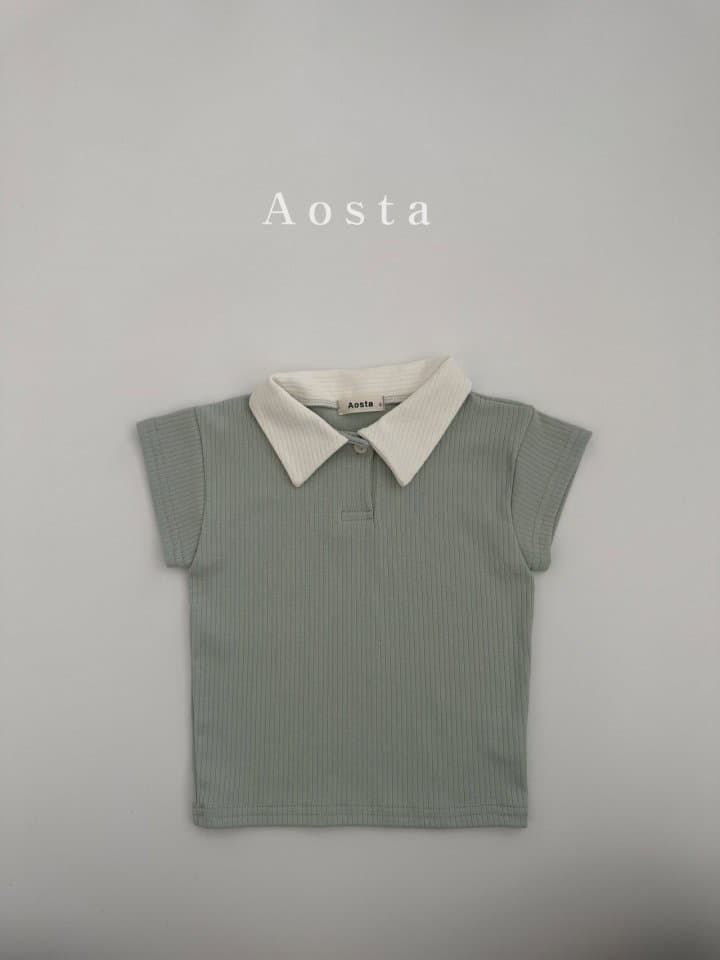 Aosta - Korean Children Fashion - #minifashionista - Dandy Collar Tee - 5