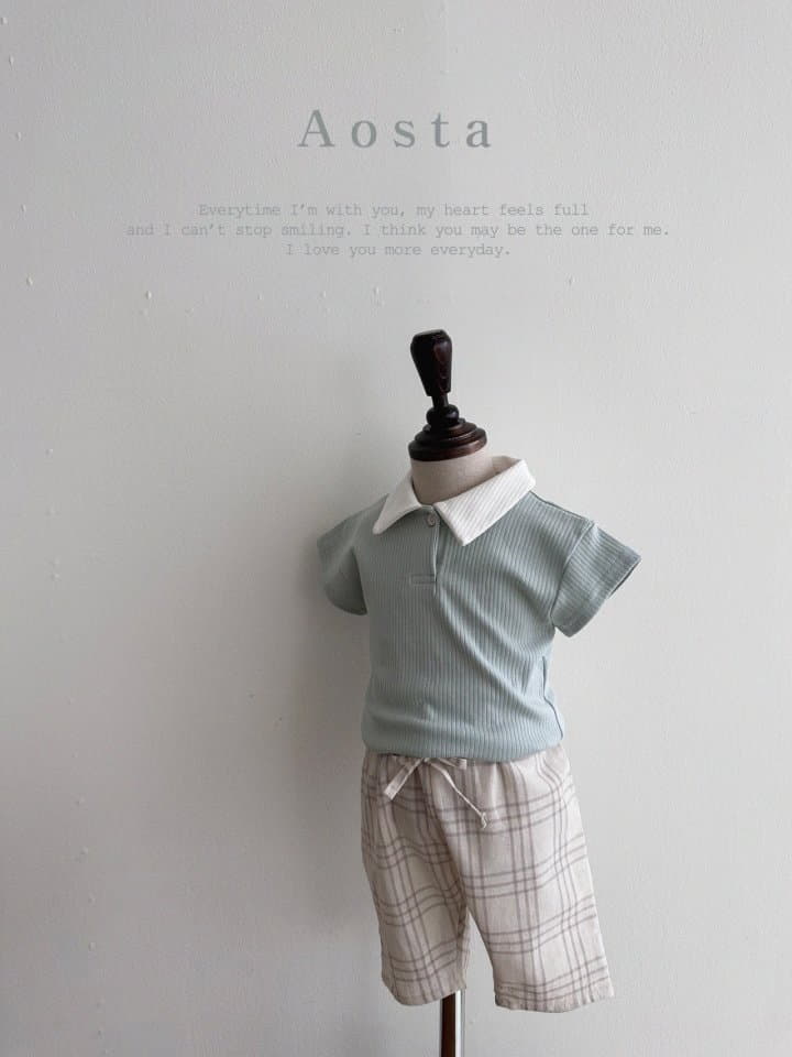 Aosta - Korean Children Fashion - #prettylittlegirls - Dandy Collar Tee - 6
