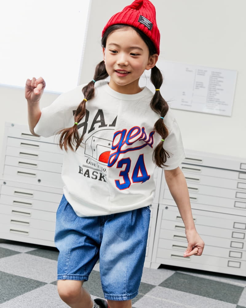 Apple Smile - Korean Children Fashion - #childofig - Half Half Tee - 2