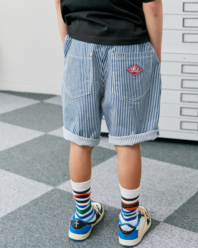 Apple Smile - Korean Children Fashion - #prettylittlegirls - Stripes Jeans - 4