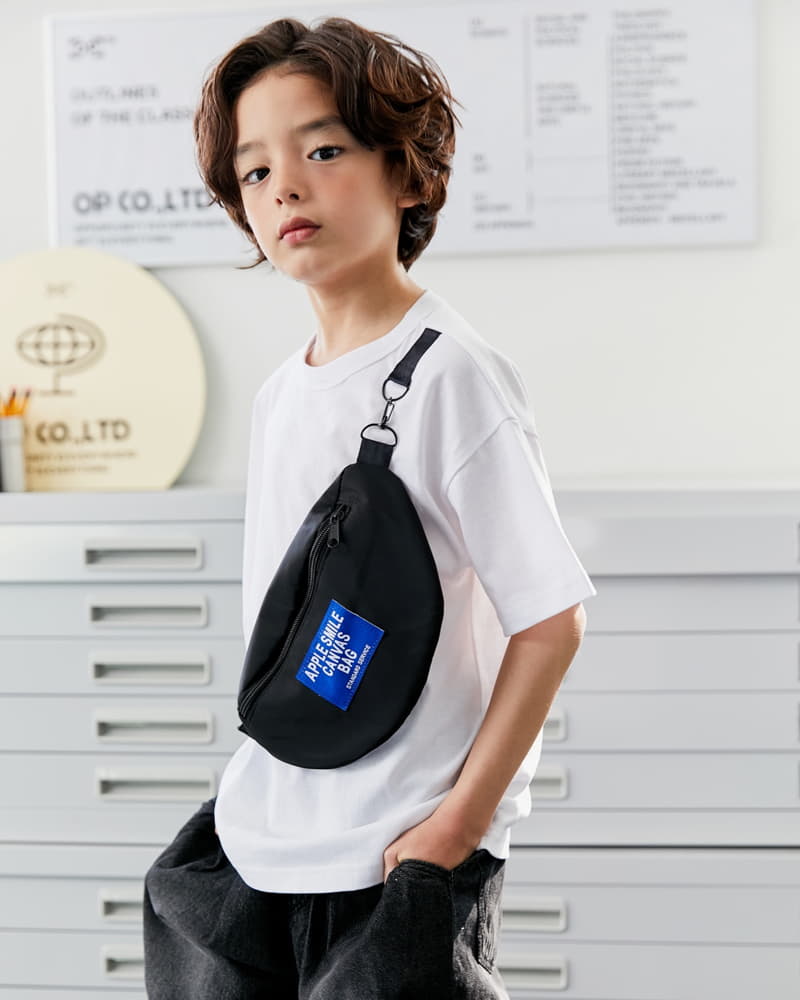 Apple Smile - Korean Children Fashion - #childrensboutique - Canvers Bag Tee - 6