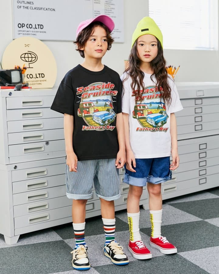 Apple Smile - Korean Children Fashion - #childrensboutique - Car Tee - 3