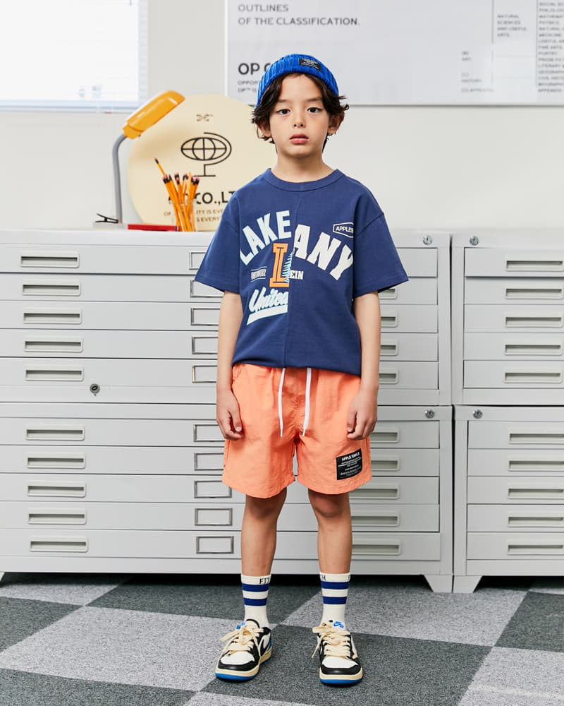 Apple Smile - Korean Children Fashion - #childrensboutique - Half Half Tee - 4