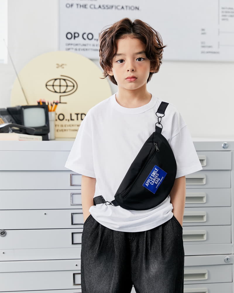 Apple Smile - Korean Children Fashion - #discoveringself - Canvers Bag Tee - 8