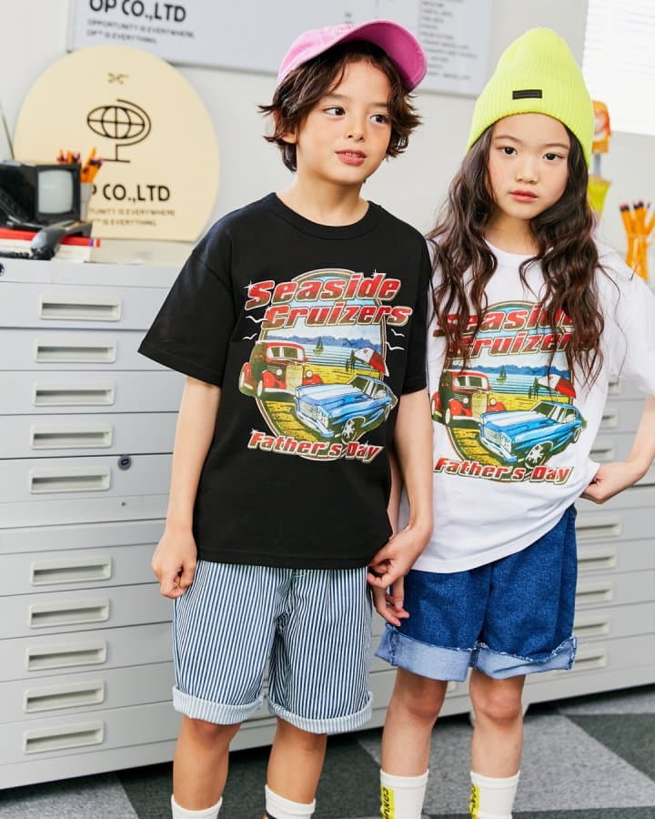Apple Smile - Korean Children Fashion - #discoveringself - Car Tee - 5