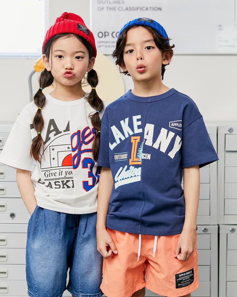 Apple Smile - Korean Children Fashion - #fashionkids - Half Half Tee - 6