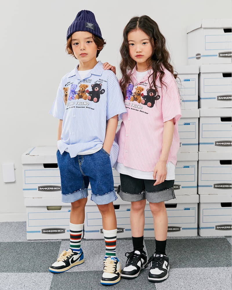 Apple Smile - Korean Children Fashion - #littlefashionista - Bear Shirt