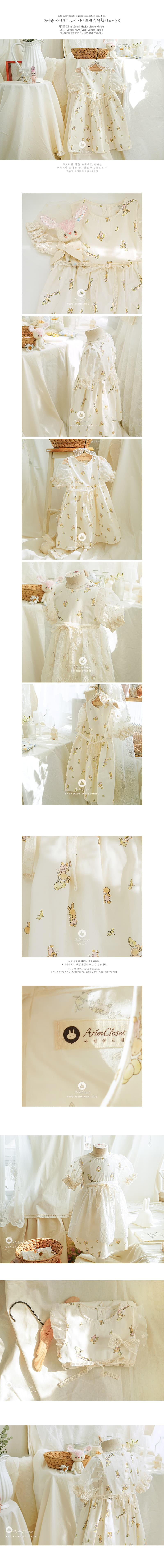 Arim Closet - Korean Baby Fashion - #babyfashion - Cute Bunny Lovely Organza Point One-piece - 2