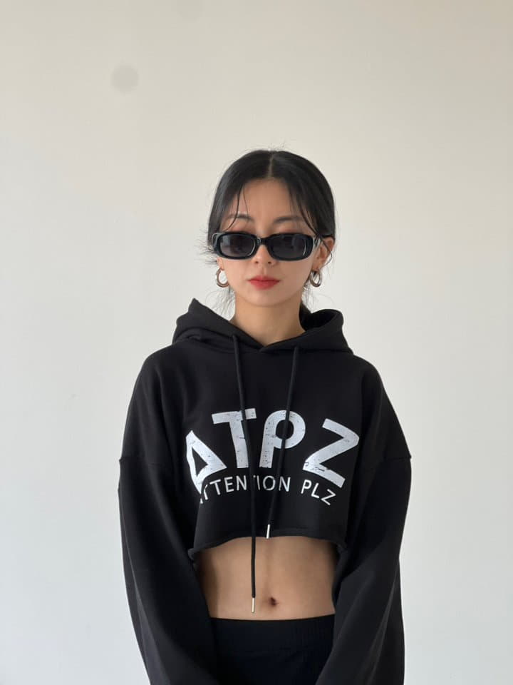 Atpz - Korean Women Fashion - #momslook - Crop Hoody - 8