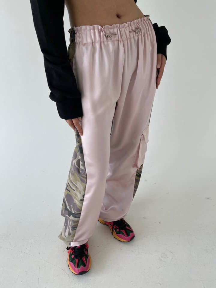 Atpz - Korean Women Fashion - #momslook - Satin Cargo Pants - 4