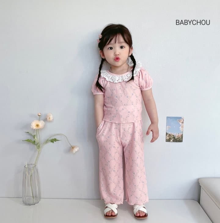 Babychou - Korean Children Fashion - #childofig - Mini Tinkle Top Bottom Set - 7