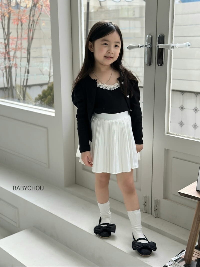 Babychou - Korean Children Fashion - #childofig - Heart Cardigan Set - 12