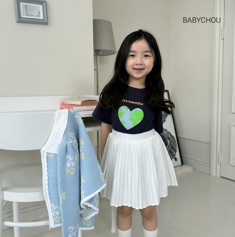 Babychou - Korean Children Fashion - #designkidswear - Love Us Tee - 12