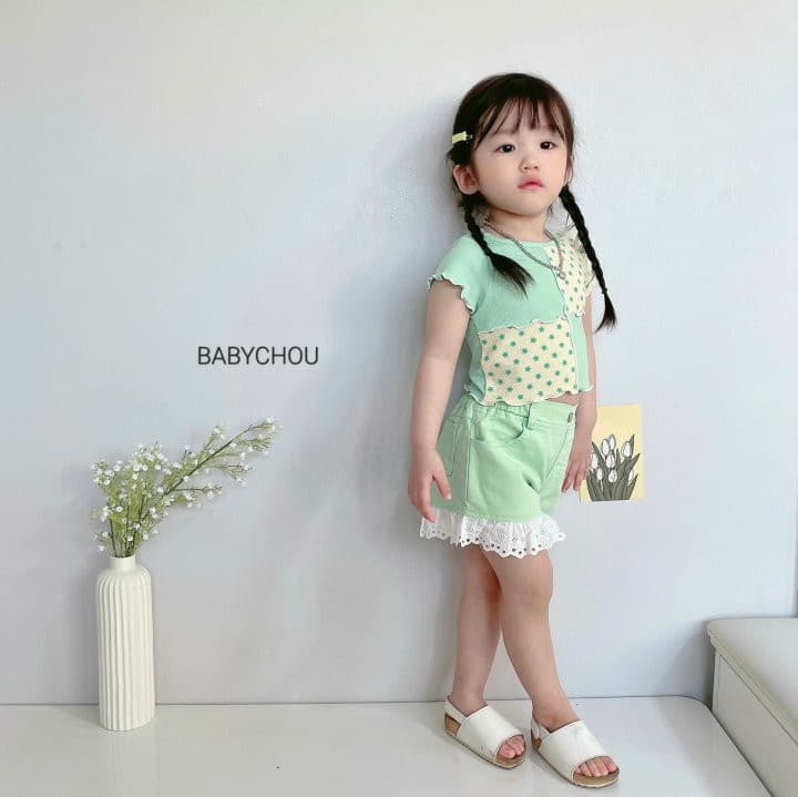 Babychou - Korean Children Fashion - #discoveringself - Lace Color Pants - 5