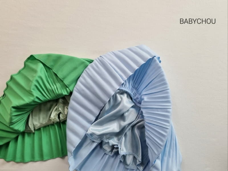 Babychou - Korean Children Fashion - #discoveringself - Half Wrinkle Skirt - 2