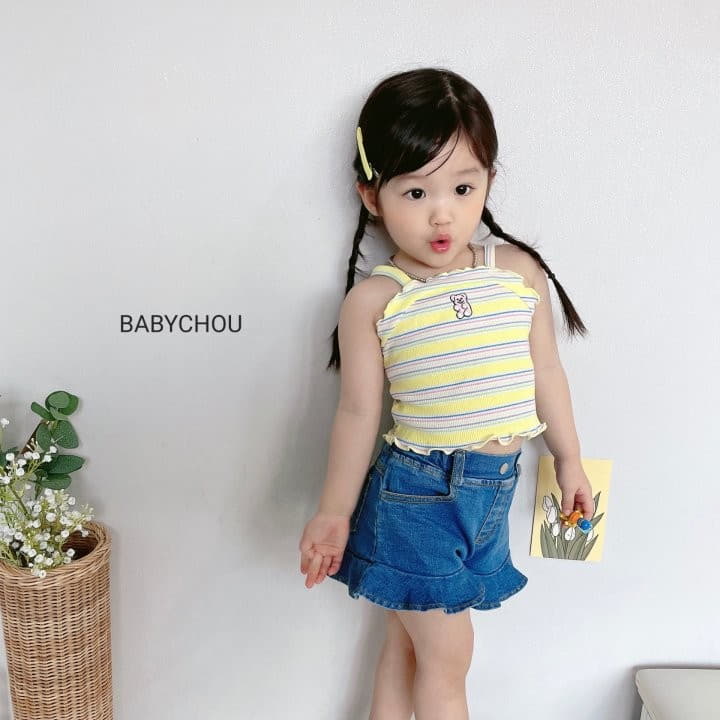 Babychou - Korean Children Fashion - #kidsstore - Andre Sleeveless - 6