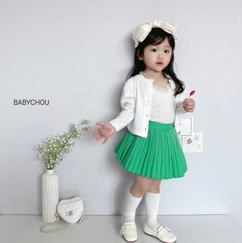 Babychou - Korean Children Fashion - #littlefashionista - Half Wrinkle Skirt - 8