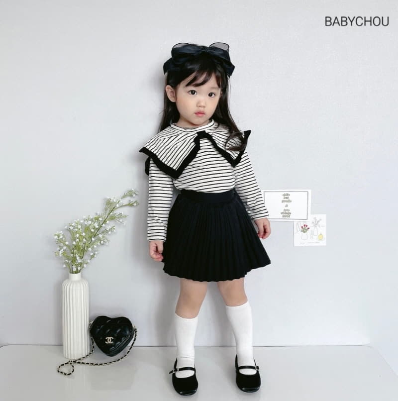 Babychou - Korean Children Fashion - #minifashionista - Half Wrinkle Skirt - 10