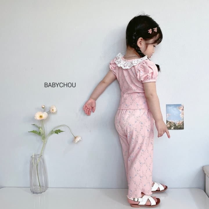 Babychou - Korean Children Fashion - #stylishchildhood - Mini Tinkle Top Bottom Set - 6