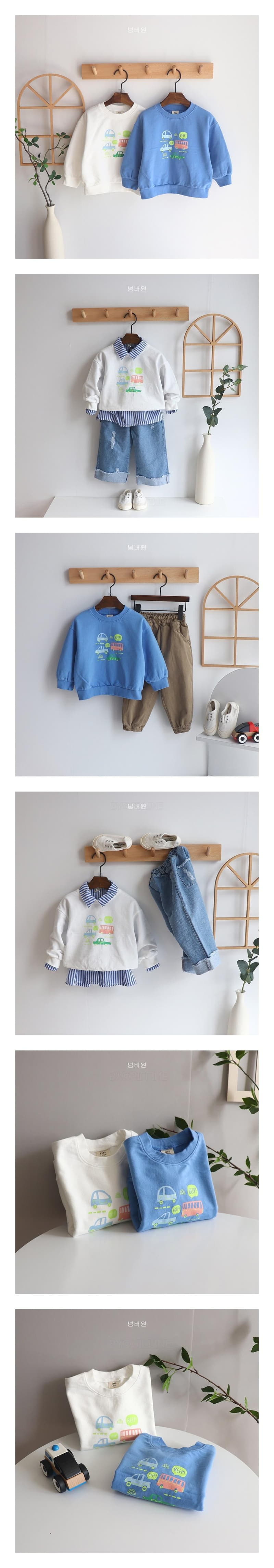 Bebe Love - Korean Children Fashion - #kidsstore - Car Sweatshirt