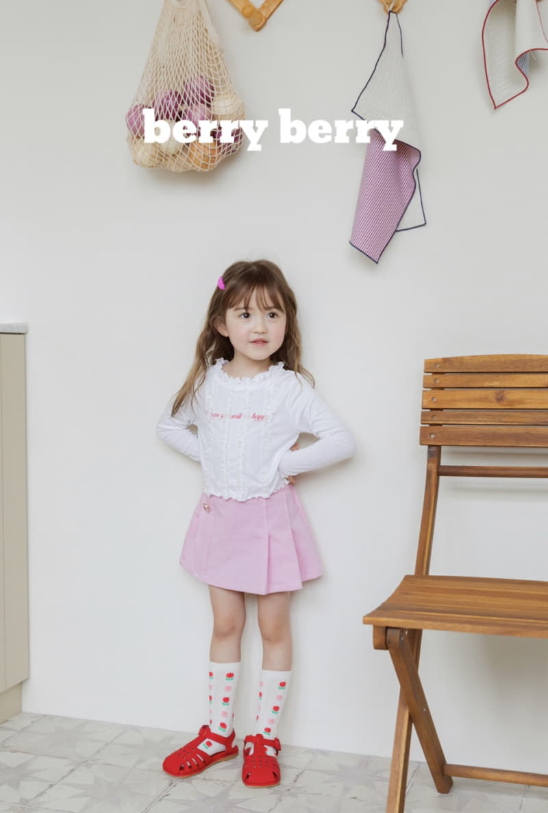 Berry Berry - Korean Children Fashion - #designkidswear - Wrinkle Skirt - 2