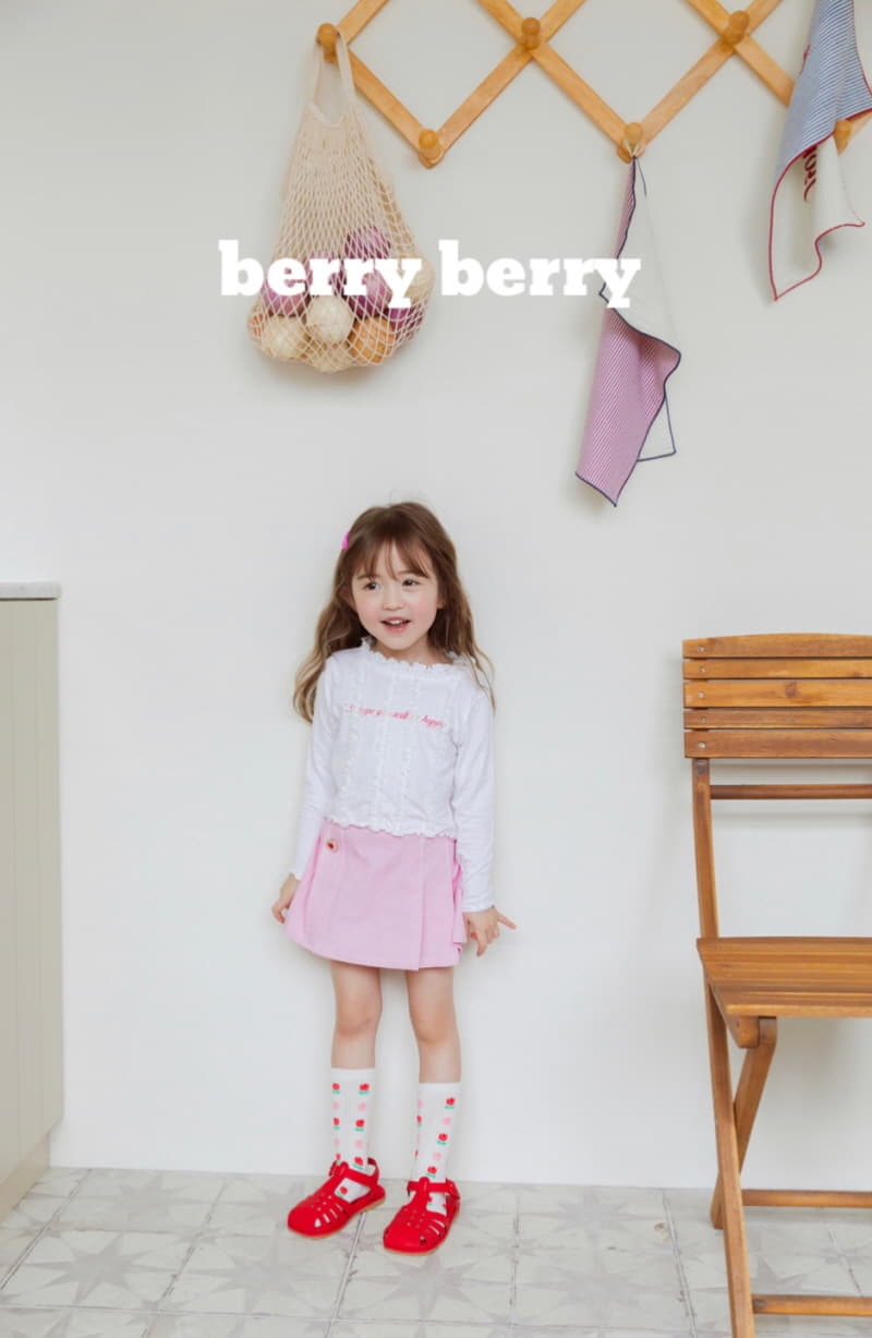 Berry Berry - Korean Children Fashion - #discoveringself - Wrinkle Skirt - 3