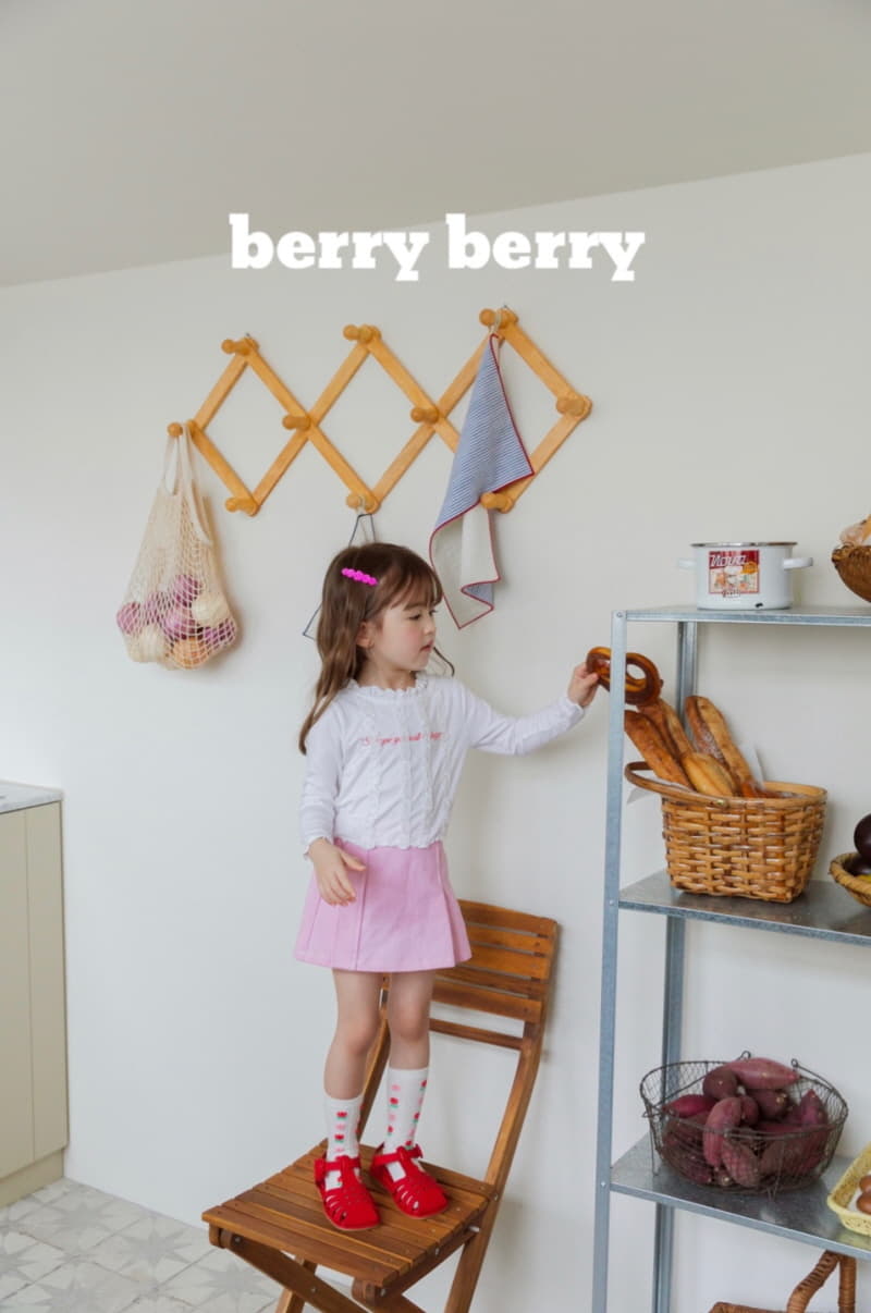 Berry Berry - Korean Children Fashion - #kidsstore - Wrinkle Skirt - 6