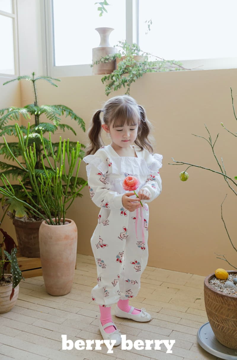 Berry Berry - Korean Children Fashion - #kidzfashiontrend - Rabbit Top Bottom Set - 8