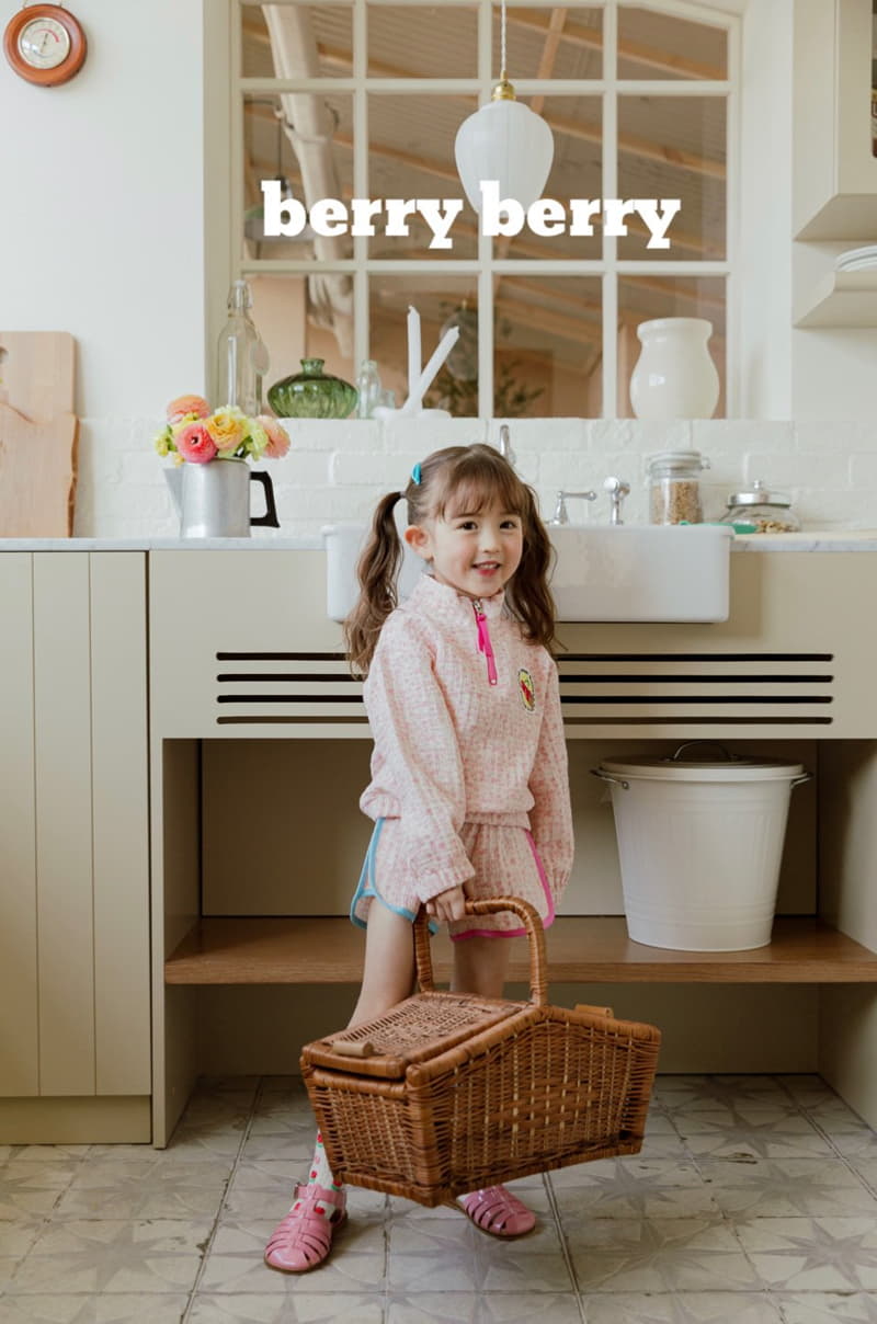 Berry Berry - Korean Children Fashion - #littlefashionista - Cherry Top Bottom Set - 6