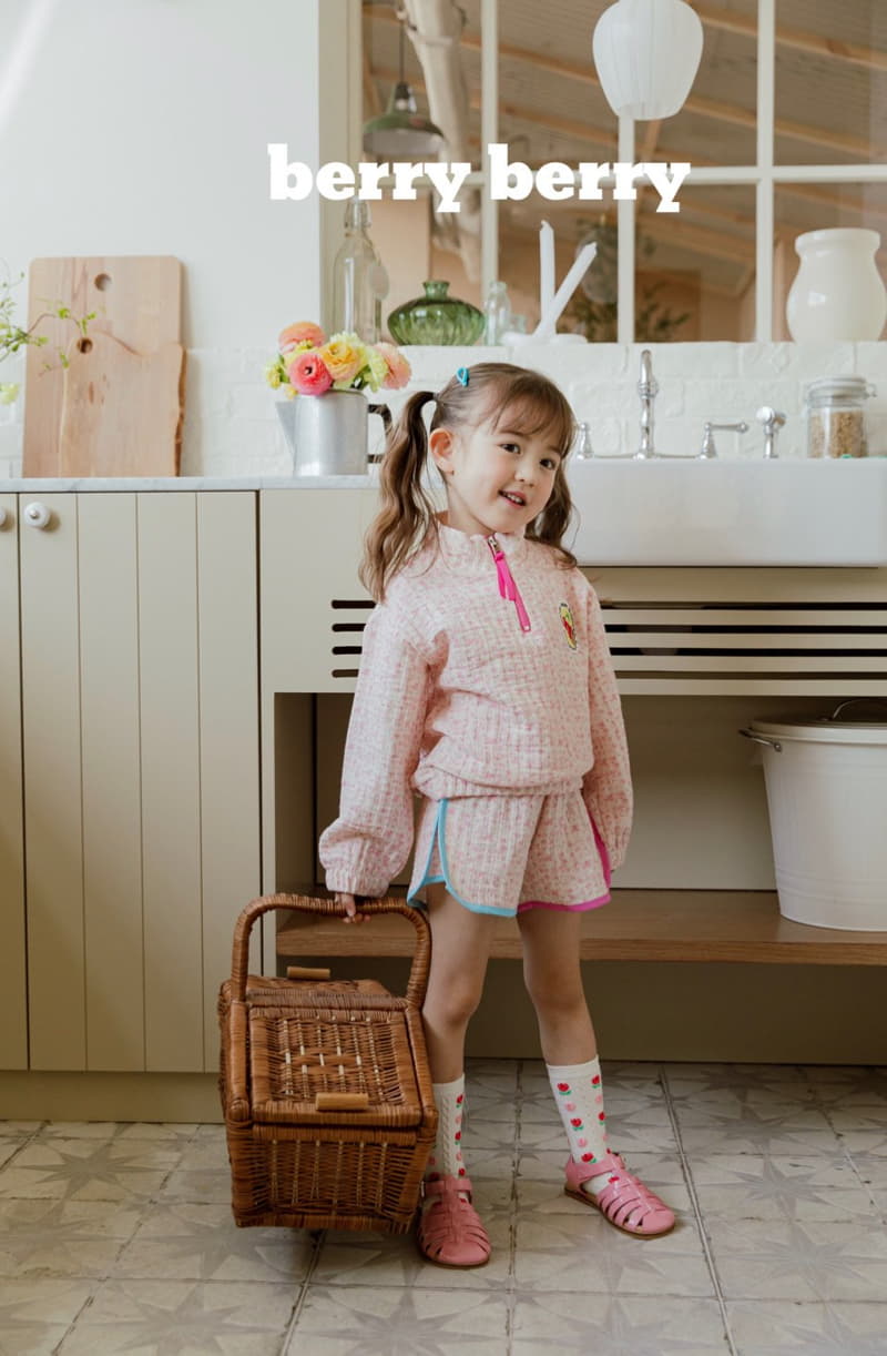Berry Berry - Korean Children Fashion - #minifashionista - Cherry Top Bottom Set - 8