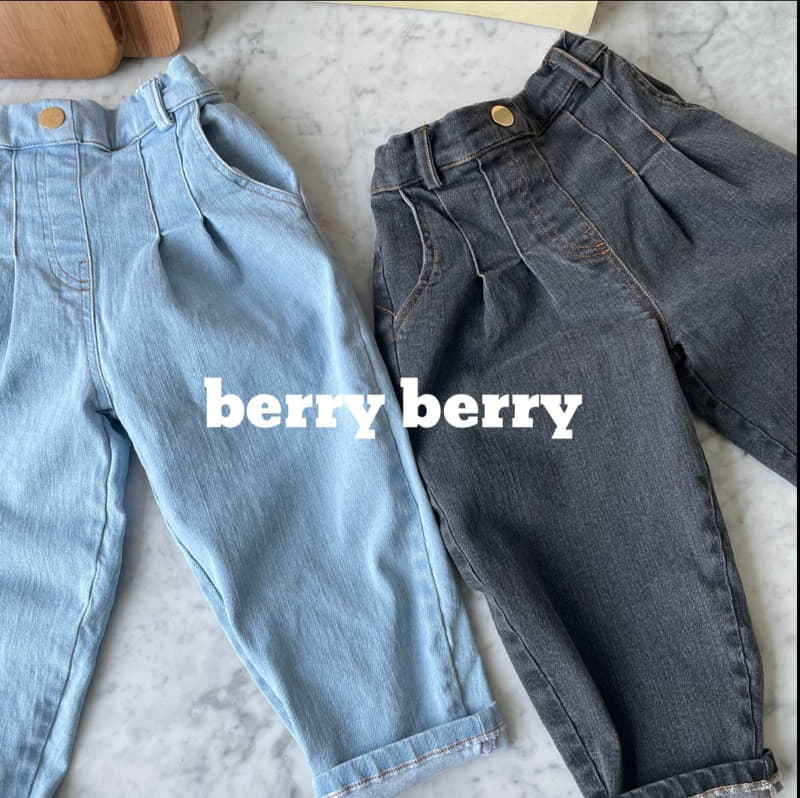 Berry Berry - Korean Children Fashion - #toddlerclothing - Circle Denim Jeans