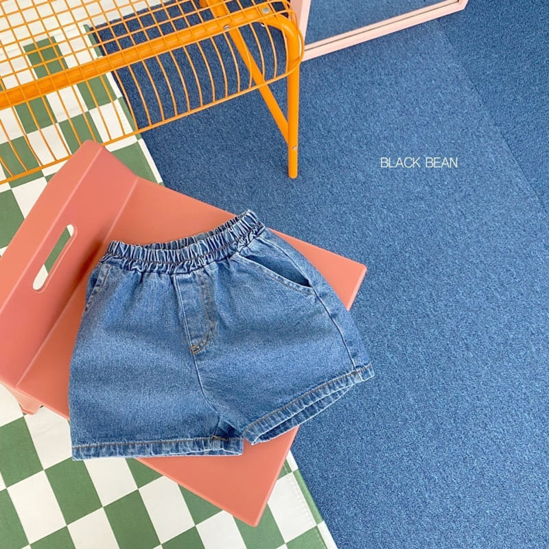 Black Bean - Korean Children Fashion - #kidzfashiontrend - 617 Vintage Denim Shorts - 2