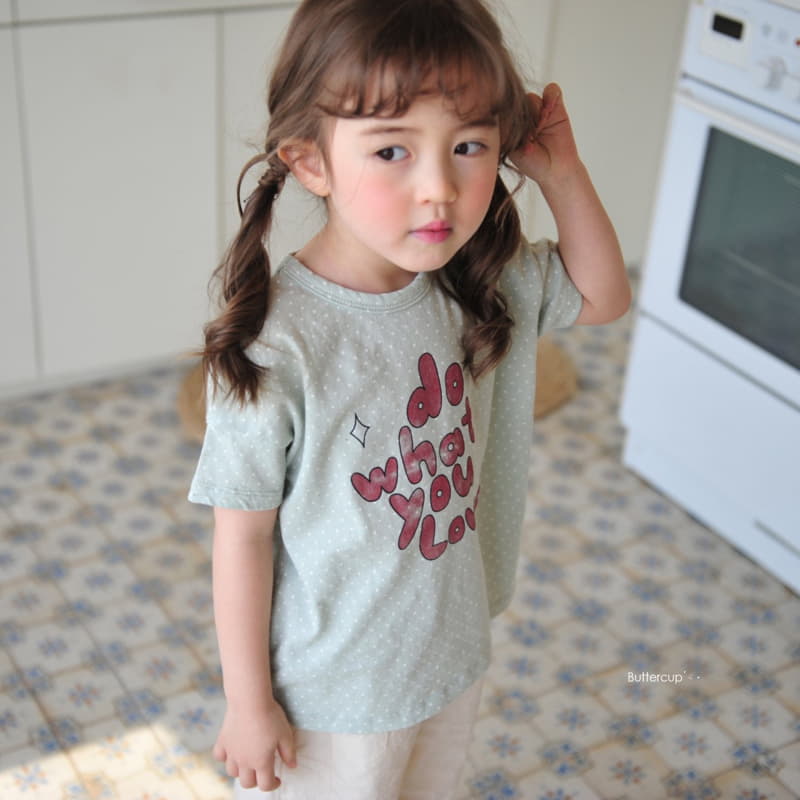Buttercup - Korean Children Fashion - #Kfashion4kids - Love Dot Tee - 12