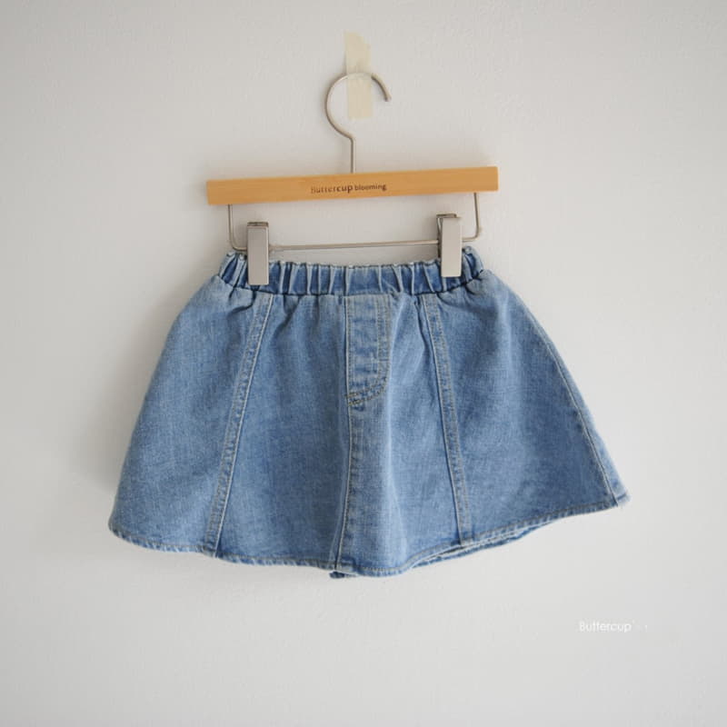 Buttercup - Korean Children Fashion - #fashionkids - Whole Denim Skirt Leggings