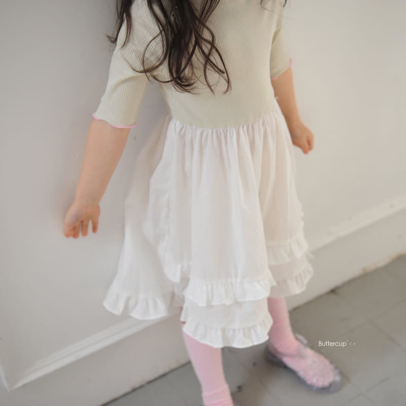 Buttercup - Korean Children Fashion - #minifashionista - Rib Skirt One-piece - 2