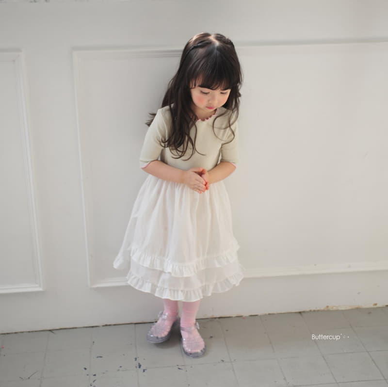 Buttercup - Korean Children Fashion - #prettylittlegirls - Rib Skirt One-piece - 3