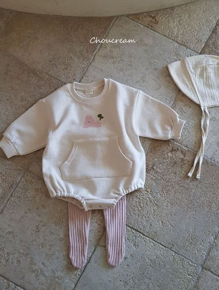 Choucream - Korean Baby Fashion - #babyboutiqueclothing - Rabbit Sweatshirt Bodysuit - 3