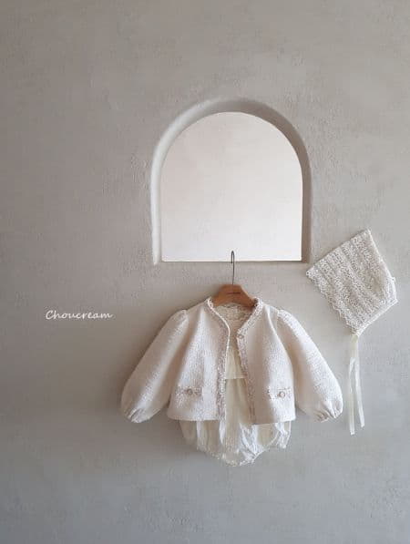Choucream - Korean Baby Fashion - #babylifestyle - Embroidery Lace Bodysuit - 11