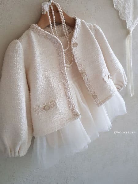 Choucream - Korean Baby Fashion - #babyoninstagram - Bebe Twid Jacket - 11