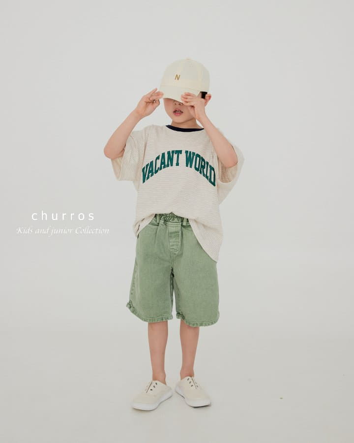 Churros - Korean Children Fashion - #Kfashion4kids - World Stripes Tee - 10