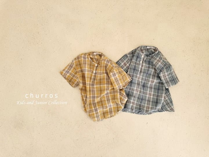 Churros - Korean Children Fashion - #Kfashion4kids - Bice Check Shirt - 9