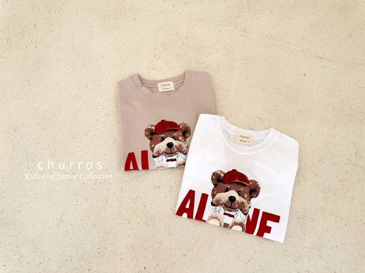 Churros - Korean Children Fashion - #Kfashion4kids - Leafave Bear Tee - 7