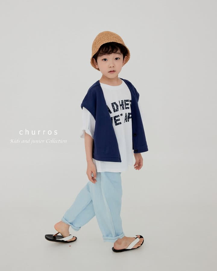 Churros - Korean Children Fashion - #kidzfashiontrend - Overfit Vest - 4