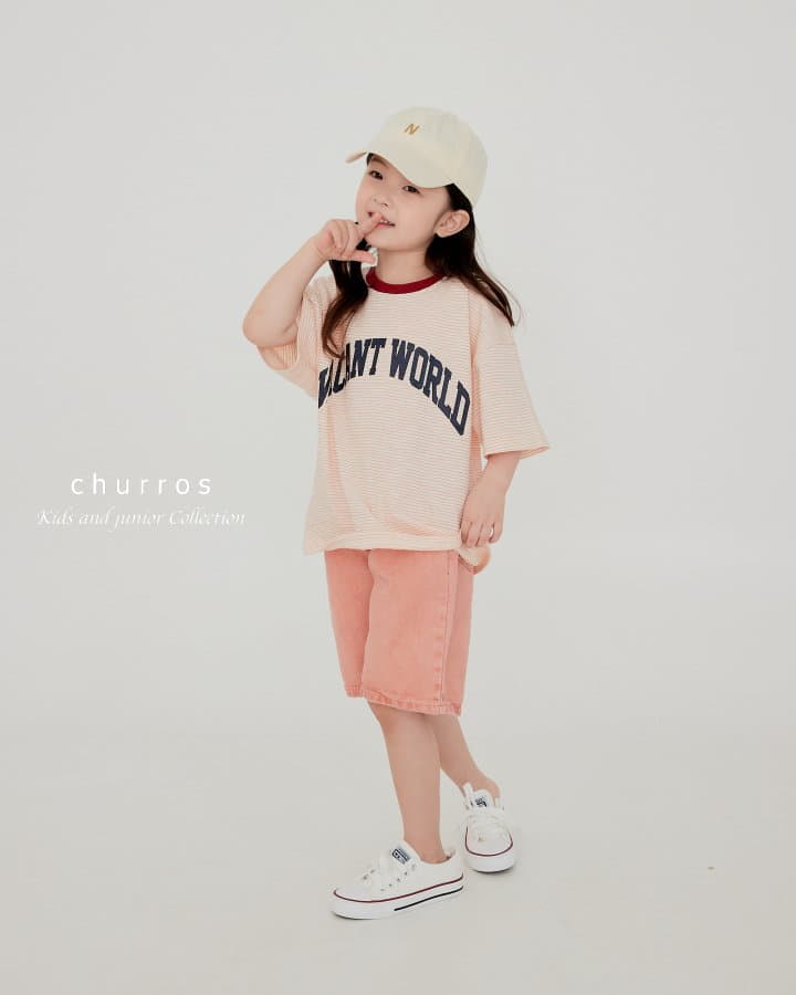 Churros - Korean Children Fashion - #childofig - World Stripes Tee - 2
