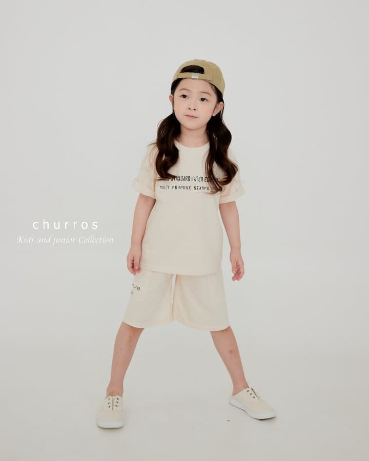 Churros - Korean Children Fashion - #childofig - Stemp Lettering Tee - 9