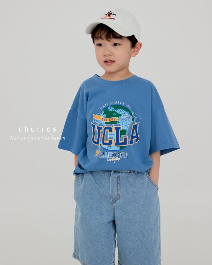 Churros - Korean Children Fashion - #childofig - UCLA Paint Tee - 4